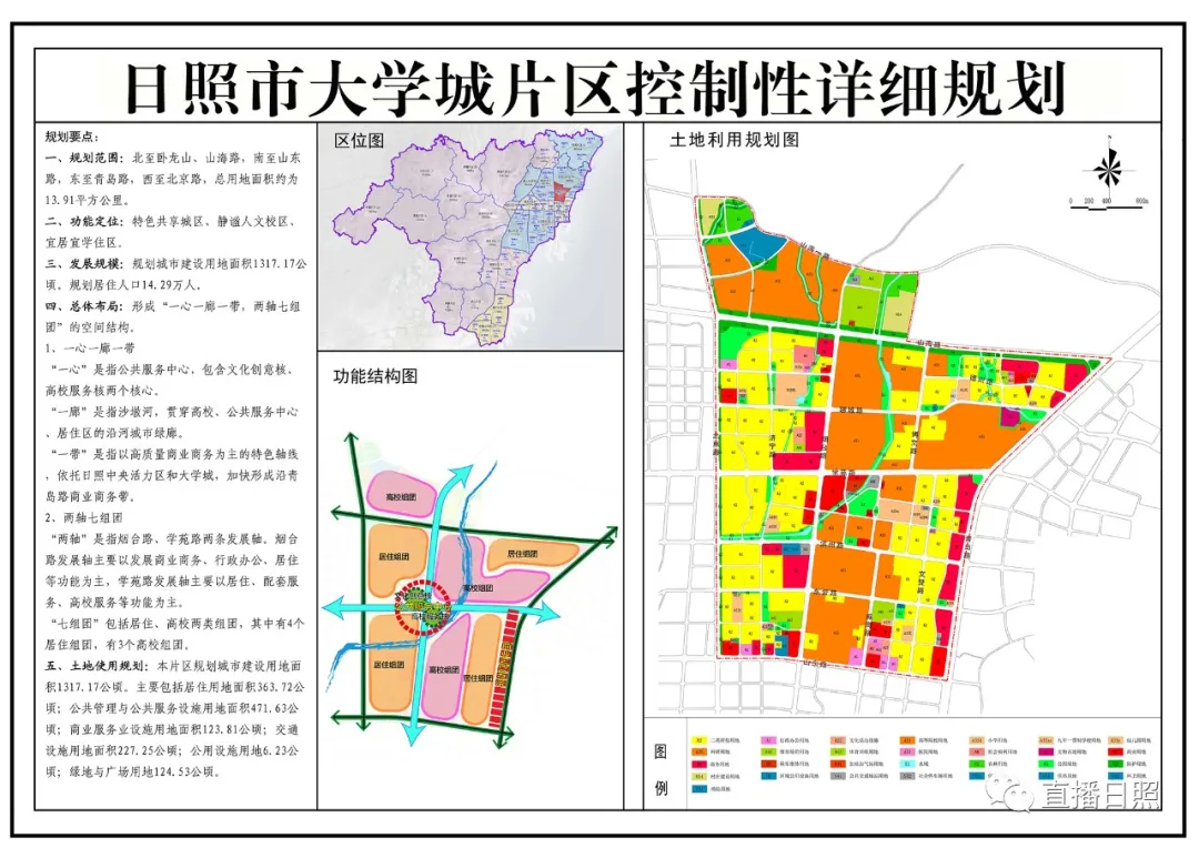 最新规划涉及日照新市区石臼大学城城关片区