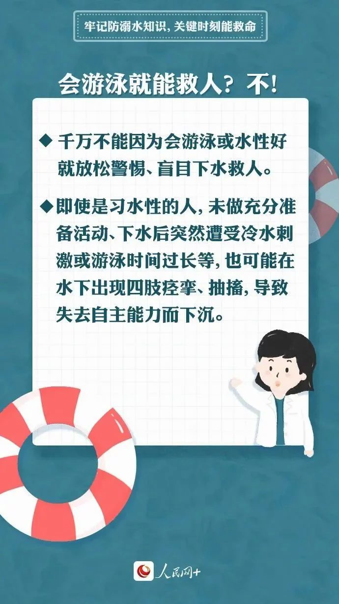 一旦不幸溺水,又該如何正確自救?