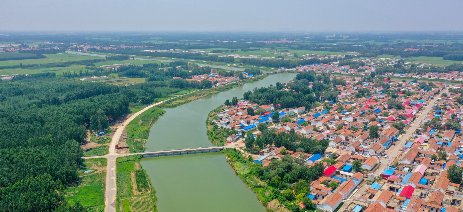 人水和谐马颊河航拍