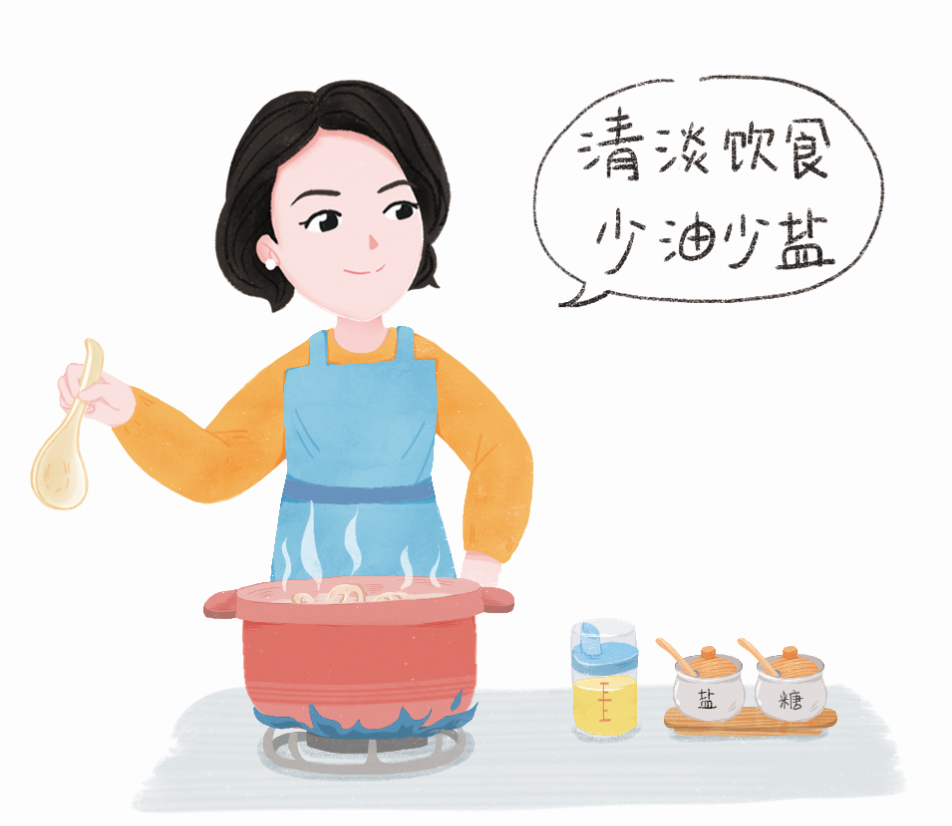 清淡饮食,少油少盐少糖坚持适量运动,保持健康体重倡导餐桌文明,推广