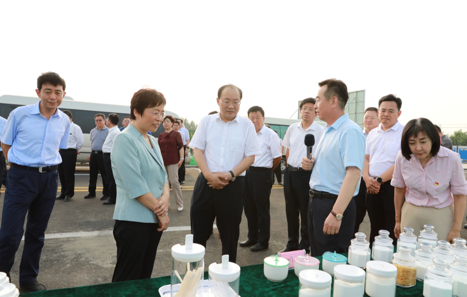 2021年上半年德州市高质量发展现场观摩团来到平原县