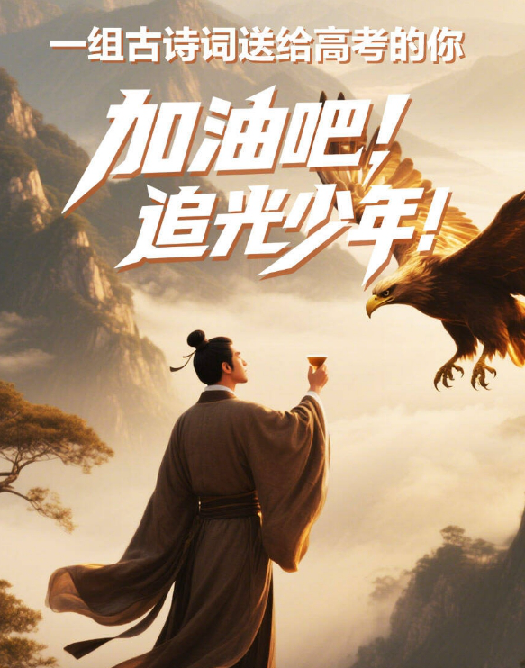 一組古詩(shī)詞送給高考生 加油吧追光少年！