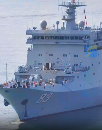 戚继光舰停靠山东蓬莱！快来“花式”打卡大国重器