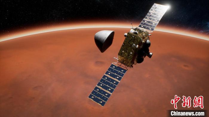 将“中国星”放在火星边 天问一号火星环绕器迎来环火三周年