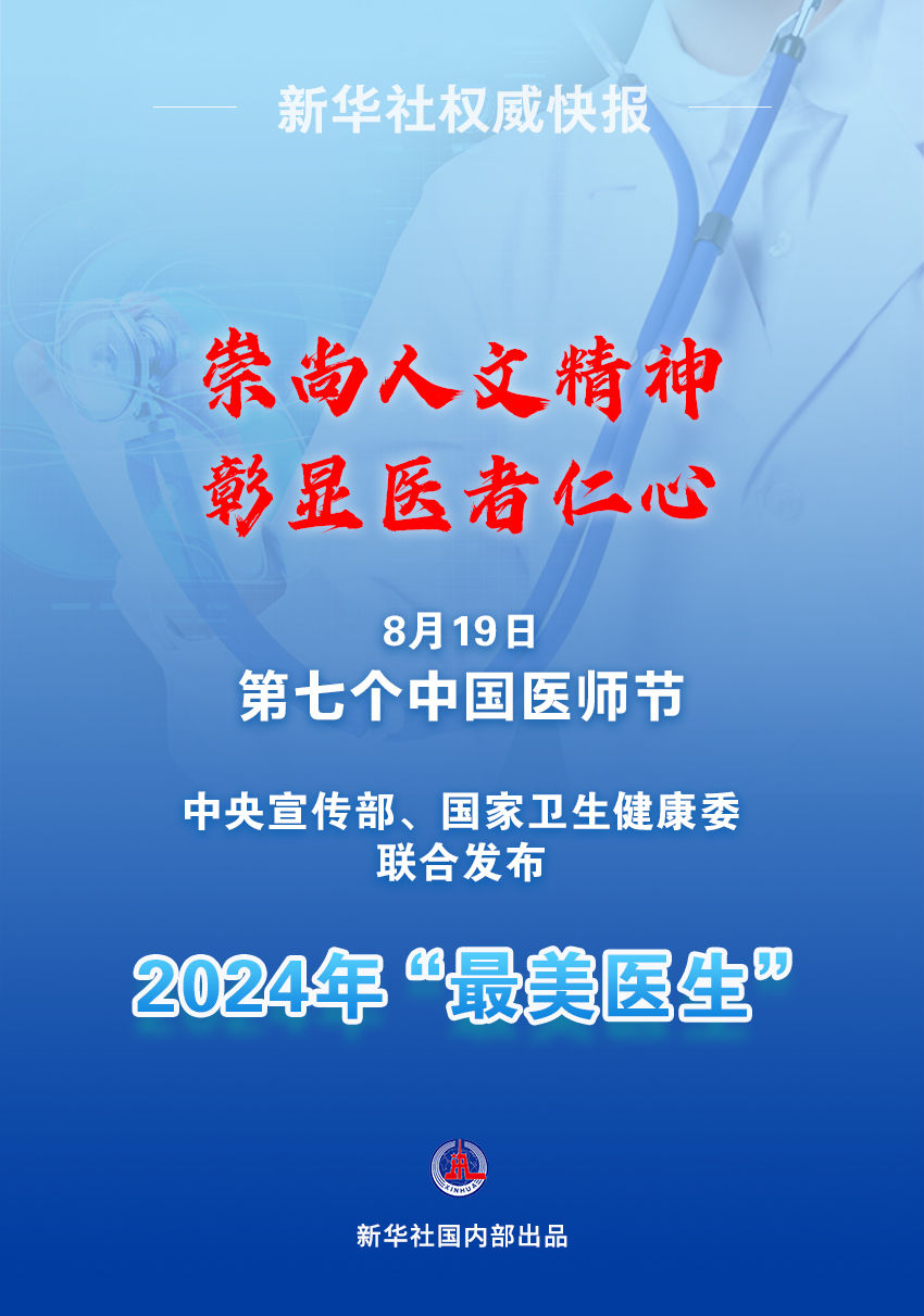 致敬“白衣战士”！2024年“最美医生”发布