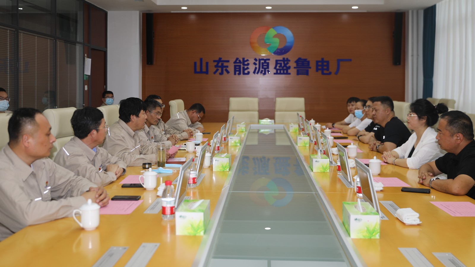 鄂尔多斯市委宣传部文明实践组到盛鲁电厂督查指导新时代文明工作