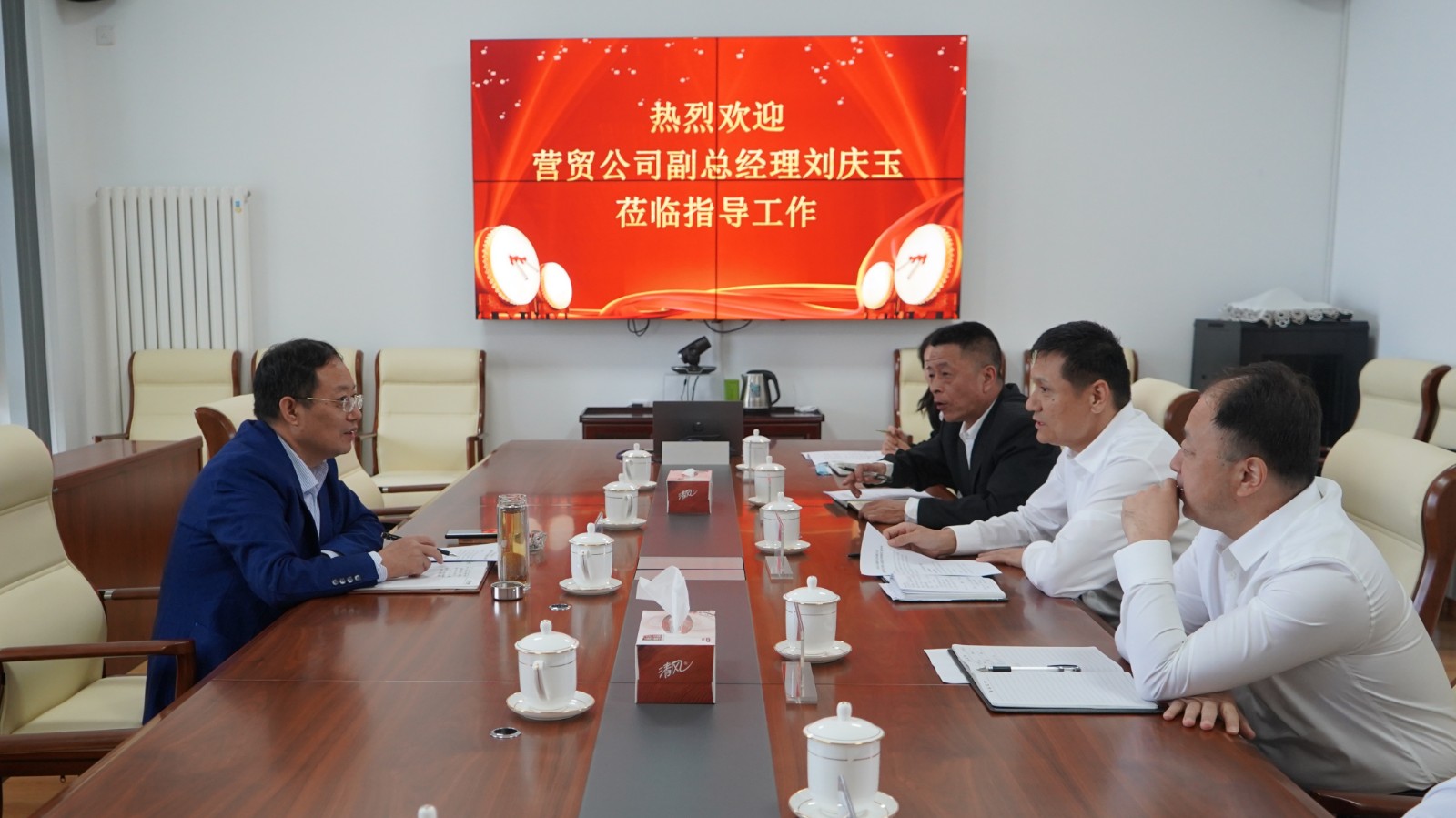 刘庆玉到青岛盛隆公司调研指导工作1
