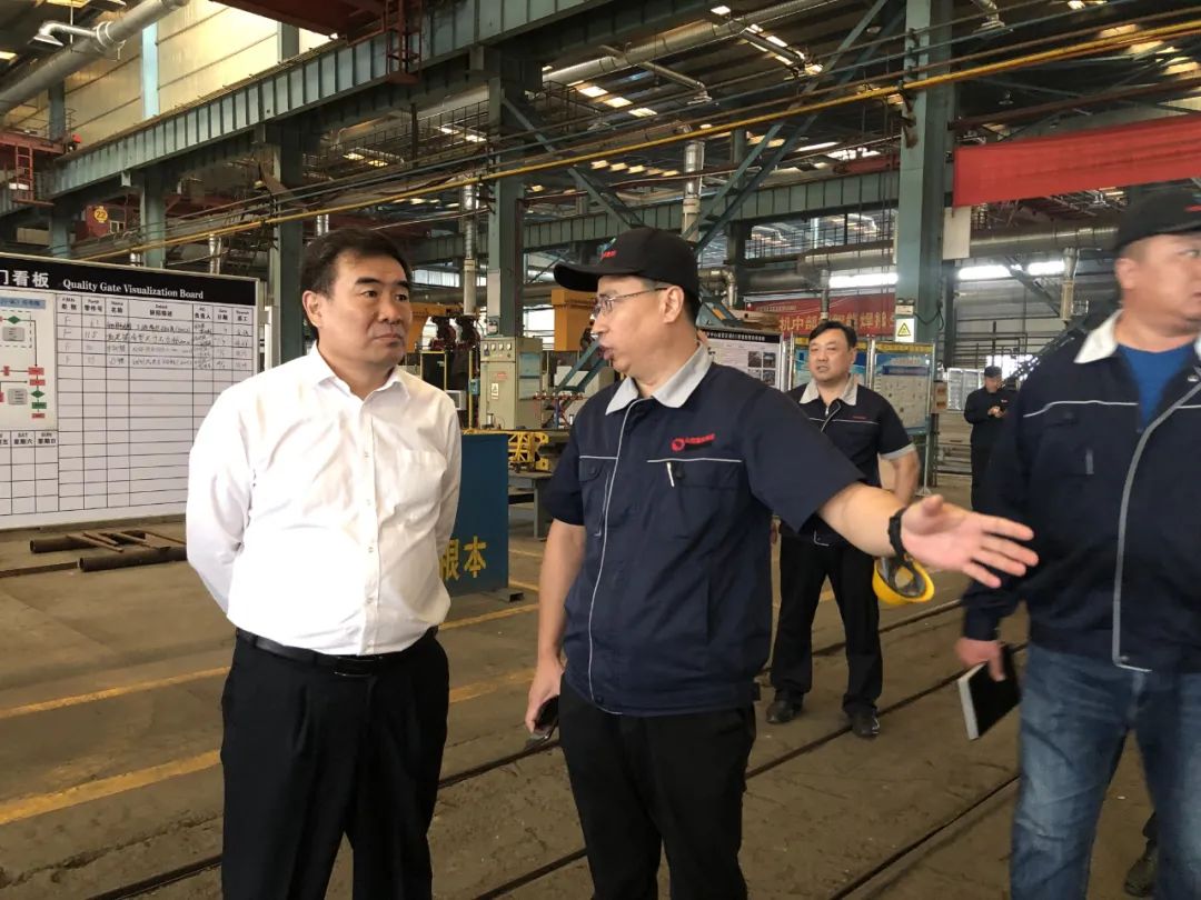 冯军到新汶分公司,再制造分公司调研
