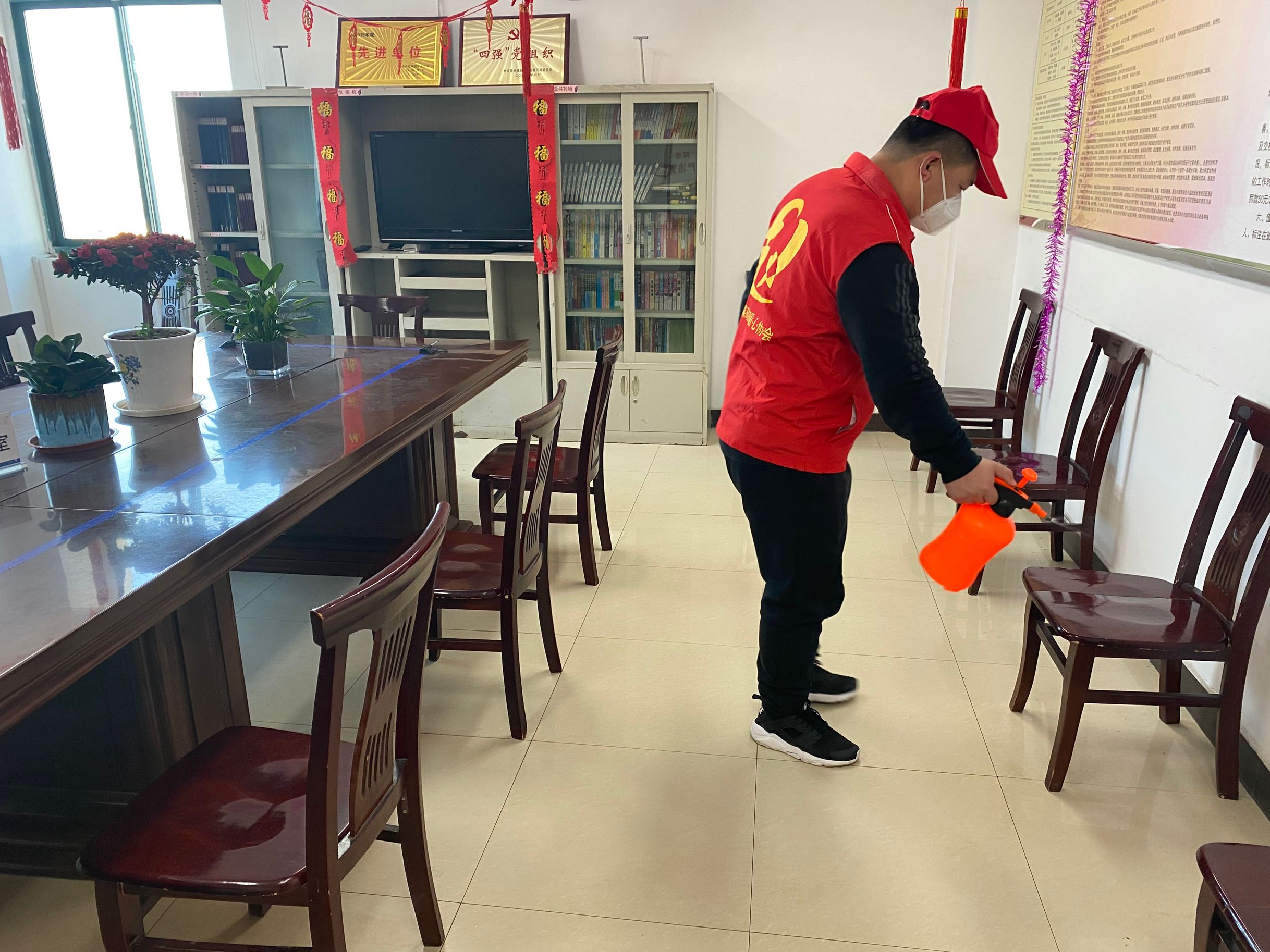 后会对会议室进行消杀工作