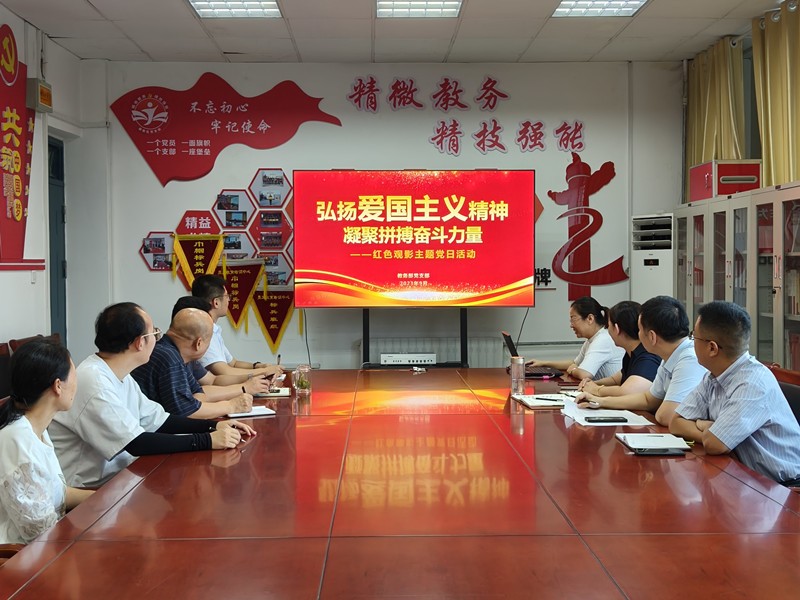 弘扬爱国主义精神，凝聚拼搏奋斗力量-教务部党支部红色观影主题党日活动