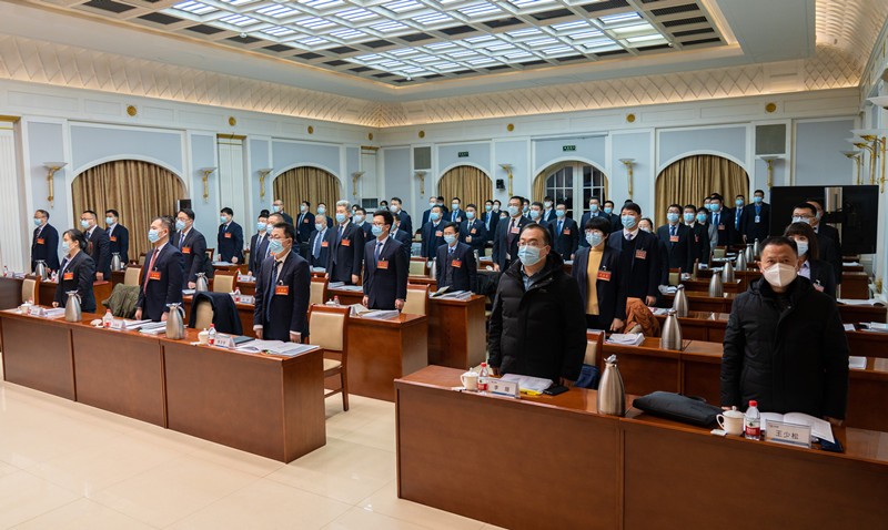 06工代会第一次正式会议奏国歌台下_副本