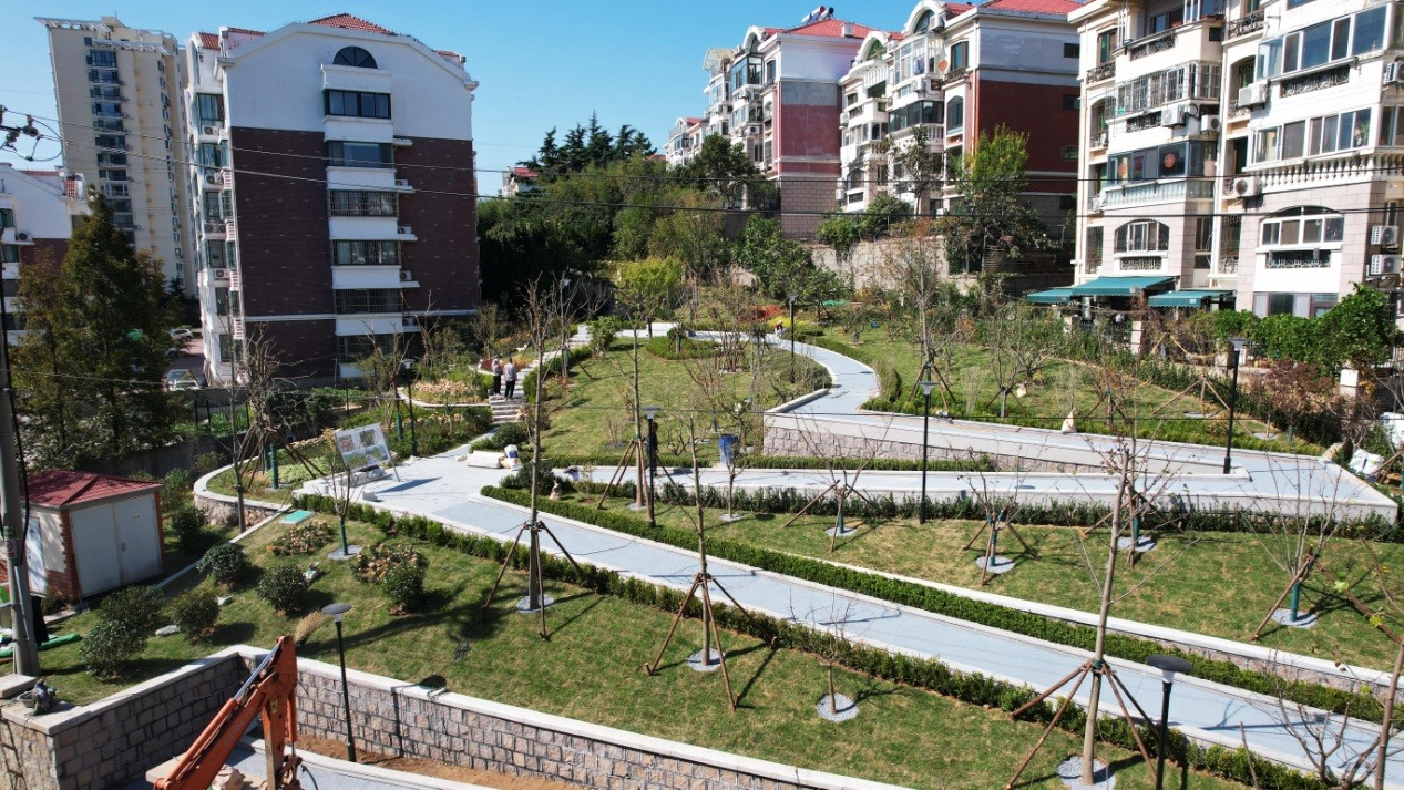 青岛市市南区口袋公园见缝插绿传递微幸福